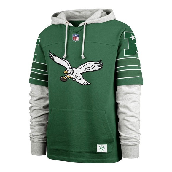 '47 Other - Men's Green Philadelphia Eagles Pullover Hoodie by 47